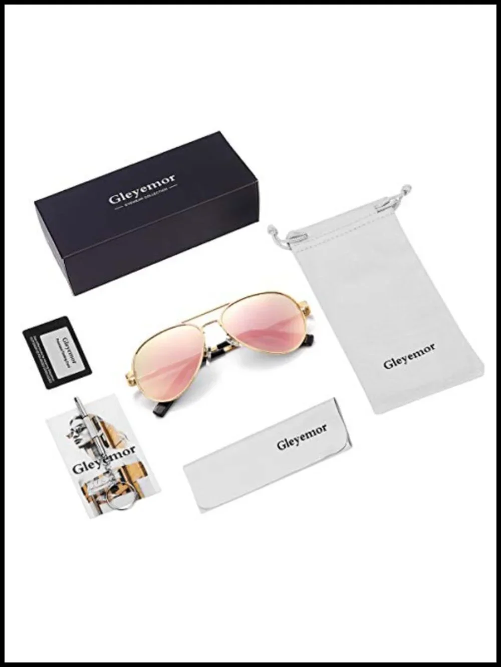 Small Aviator Sunglasses 52mm Polarized UV Protection for Thin Faces